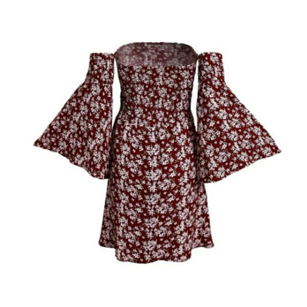 OFF SHOULDER SUMMER DRESS - Picture 4 of 5